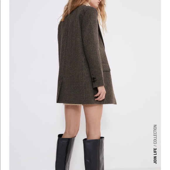 Zara Houndstooth Blazer - Picture 5 of 10